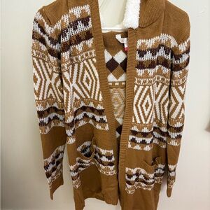 Men's Brown Patterned Sweater